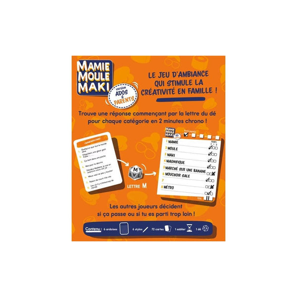 Mamie Moule Maki - Version Ados & Parents_Jeu - de - société