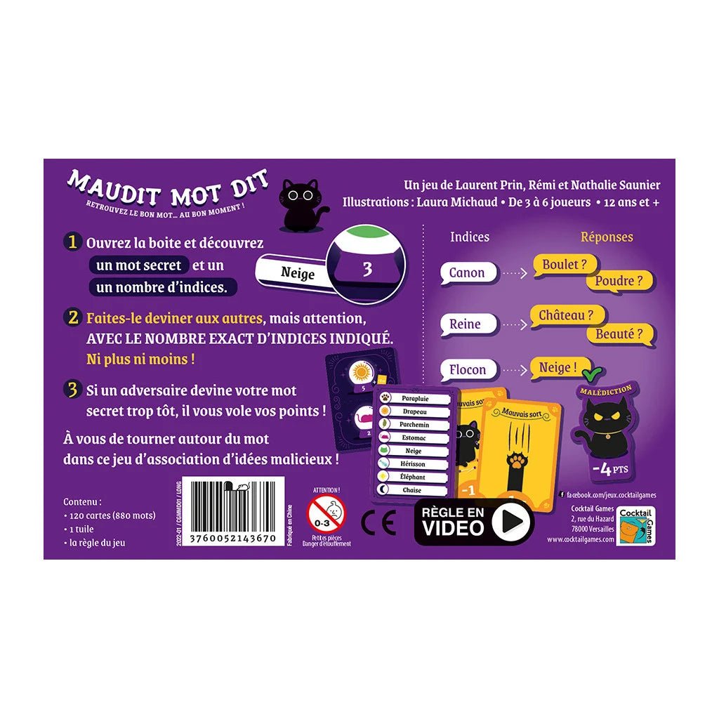 Maudit Mot Dit_Jeu - de - société