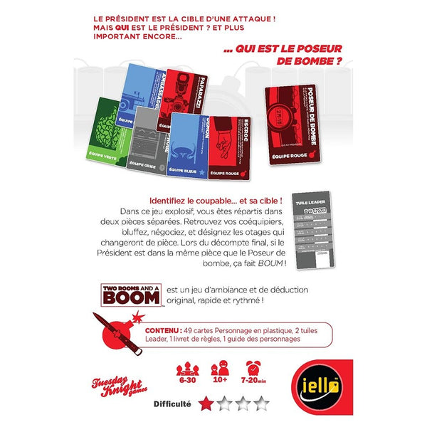 Mini Games - Two Rooms and a Boom - Edition Rouge_Jeu - de - société