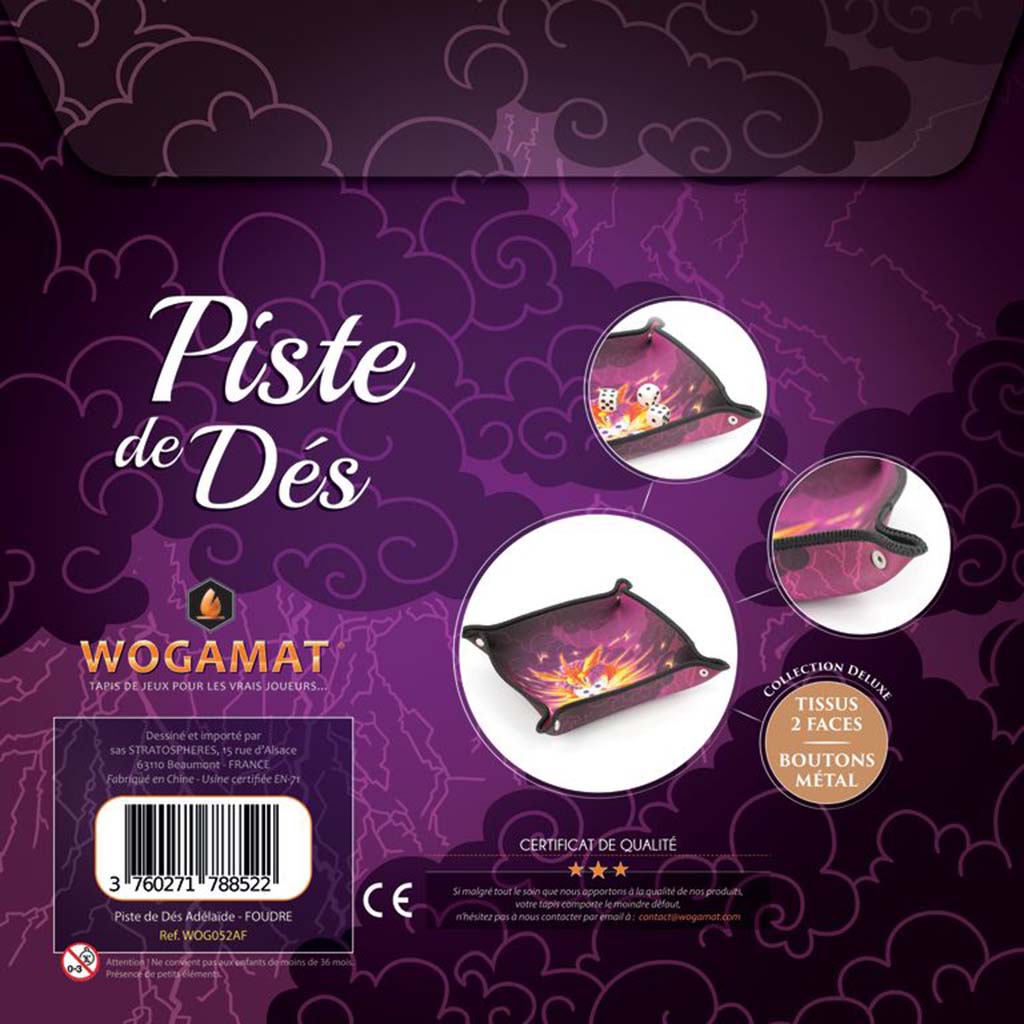 Piste de dés Adélaide - Foudre_Jeu - de - société
