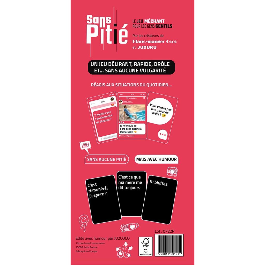 Sans Pitié: La retenue - Jeu de Société - L'Atelier des Jeux