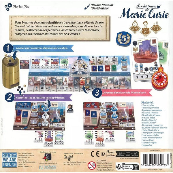 Sur les traces de Marie Curie_Jeu - de - société