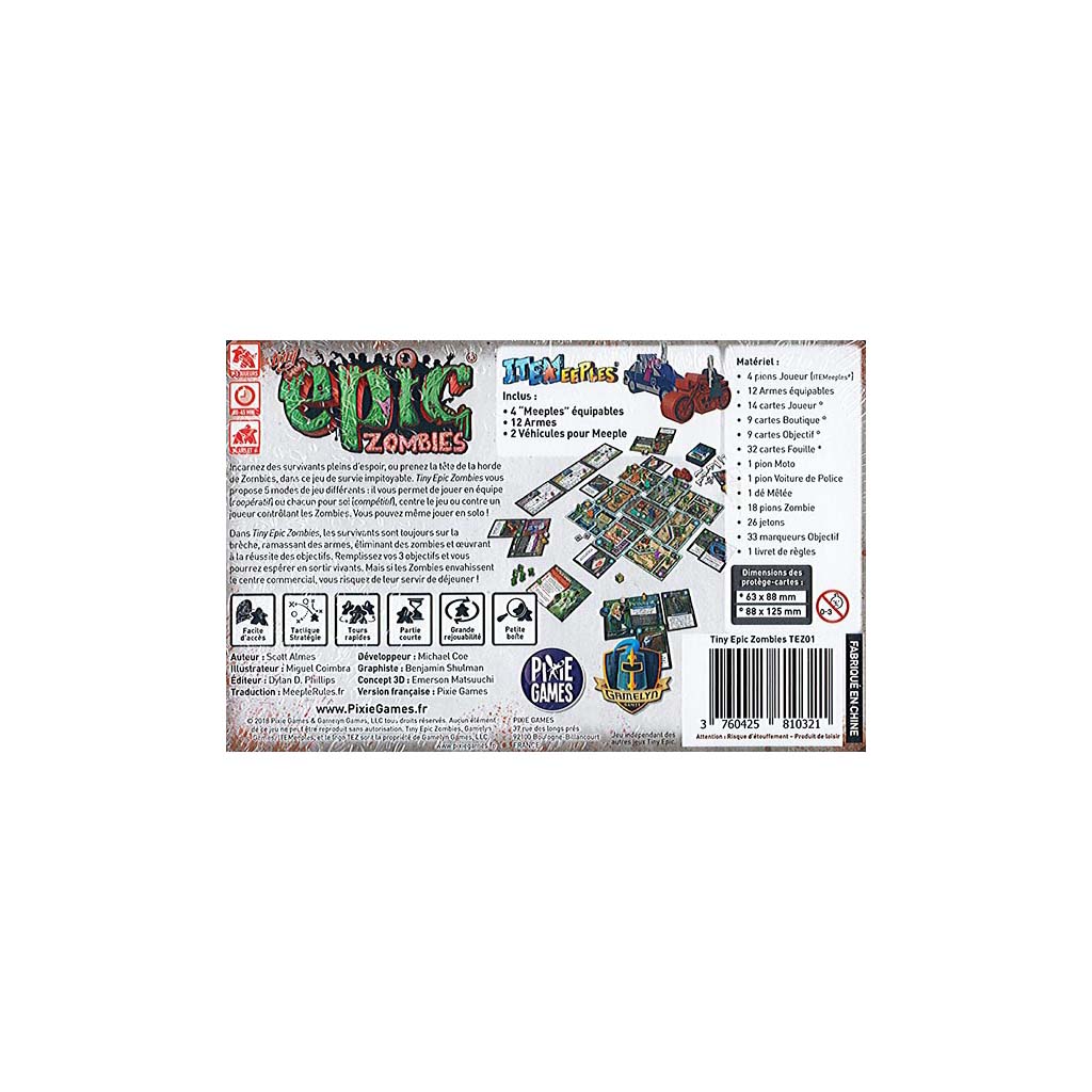Jeu de société - Tiny Epic Zombies - Jeux & Jouets Jeu de société - Tiny Epic Zombies - Jeux & Jouets