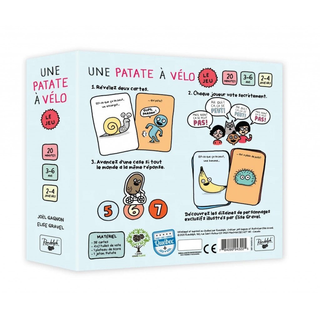 Une Patate A Vélo_Jeu - de - société