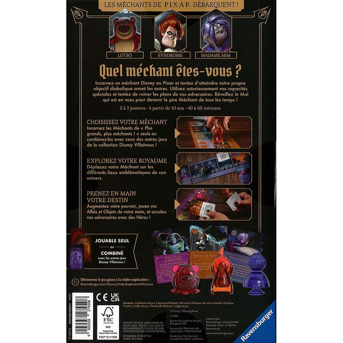 Villainous - Plus Grands, Plus Méchants - Jeu de Société - L'Atelier des Jeux