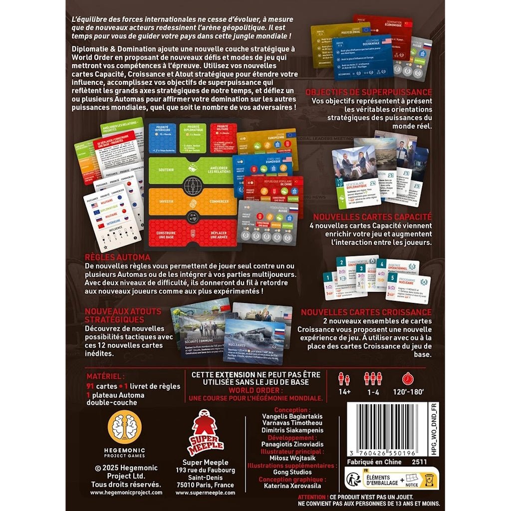 World Order - Diplomatie et Domination (Ext)_Jeu - de - société