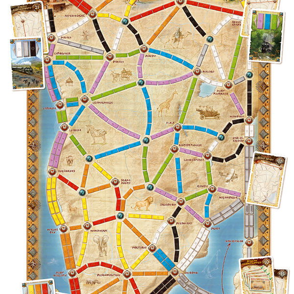 Les Aventuriers du Rail - Ticket To Ride Au coeur de l'Afrique_Jeu-de-société