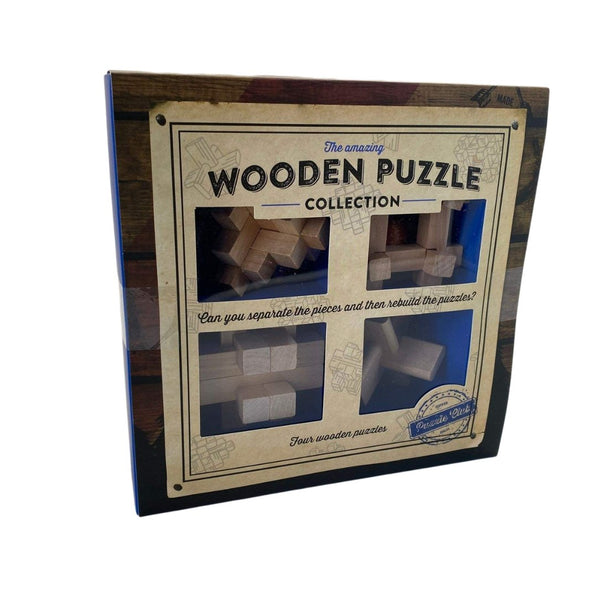 Coffret en Bois Collection : 4 Casse-Tête_Jeu-de-société