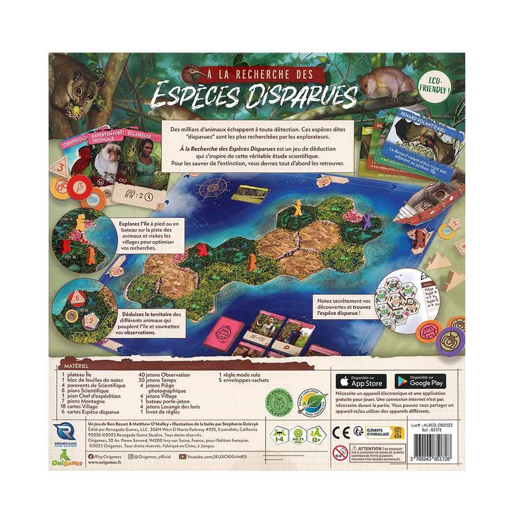 A la Recherche des Espèces Disparues_Jeu-de-société