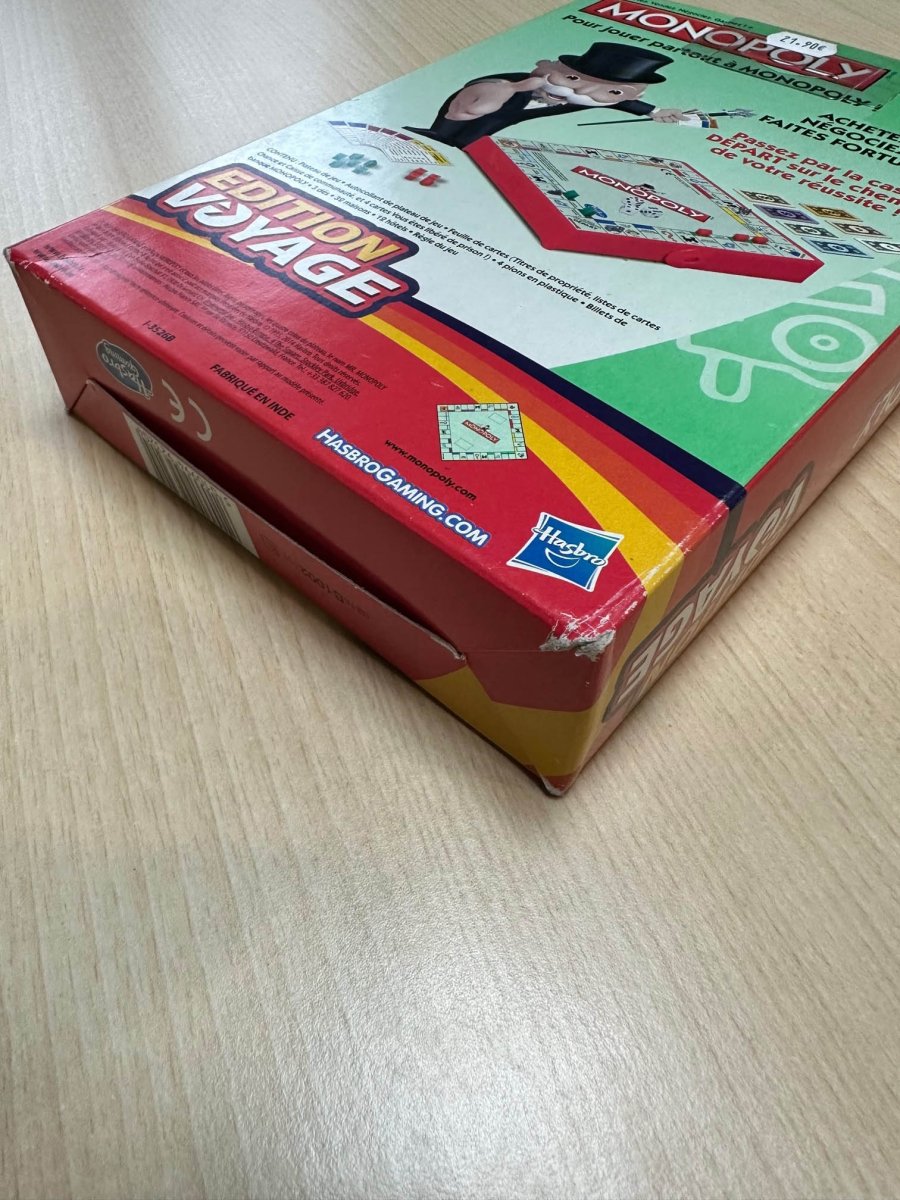 Boîte abîmée - Monopoly - Edition Voyage_Jeu-de-société