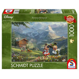 Boîte abîmée - Puzzle Disney - Mickey Et Minnie Dans Les Alpes_Jeu-de-société