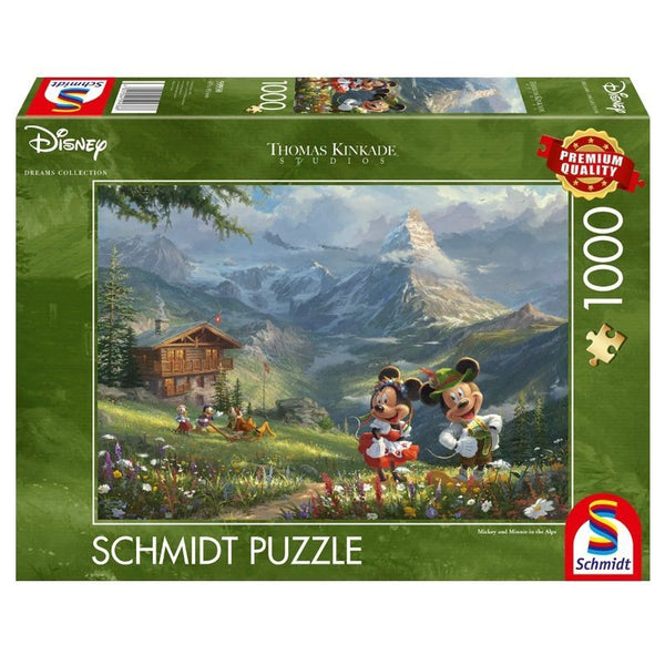 Boîte abîmée - Puzzle Disney - Mickey Et Minnie Dans Les Alpes_Jeu-de-société