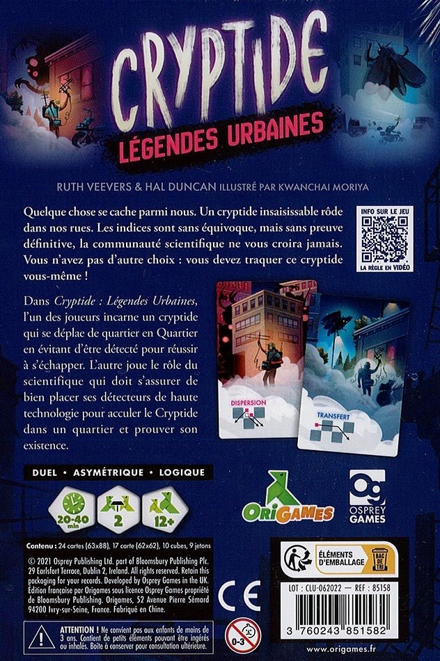 Cryptide : Légendes Urbaines_Jeu-de-société
