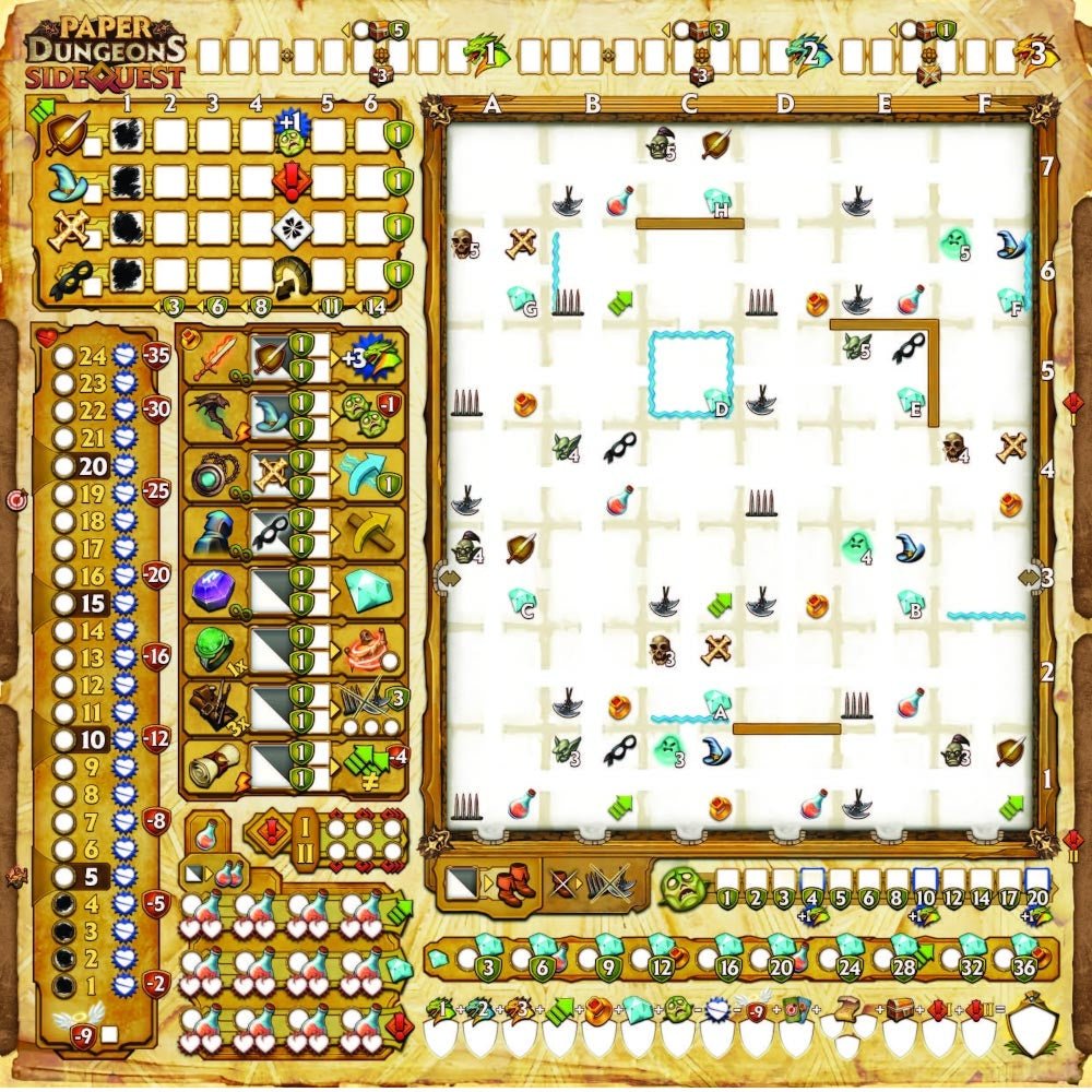 Paper Dungeons - Ext. Side Quest_Jeu-de-société