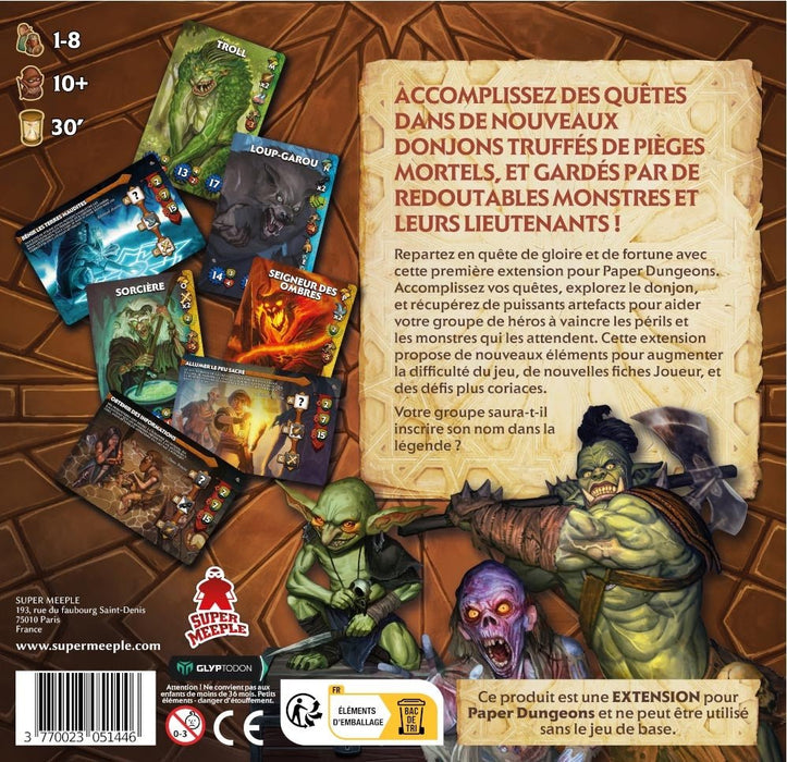 Paper Dungeons - Ext. Side Quest_Jeu-de-société