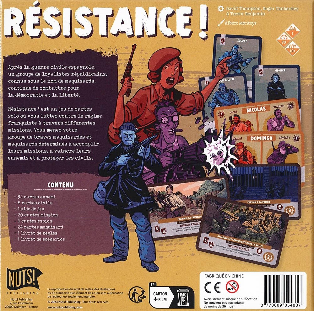 Résistance - La Lutte Contre Franco_Jeu-de-société