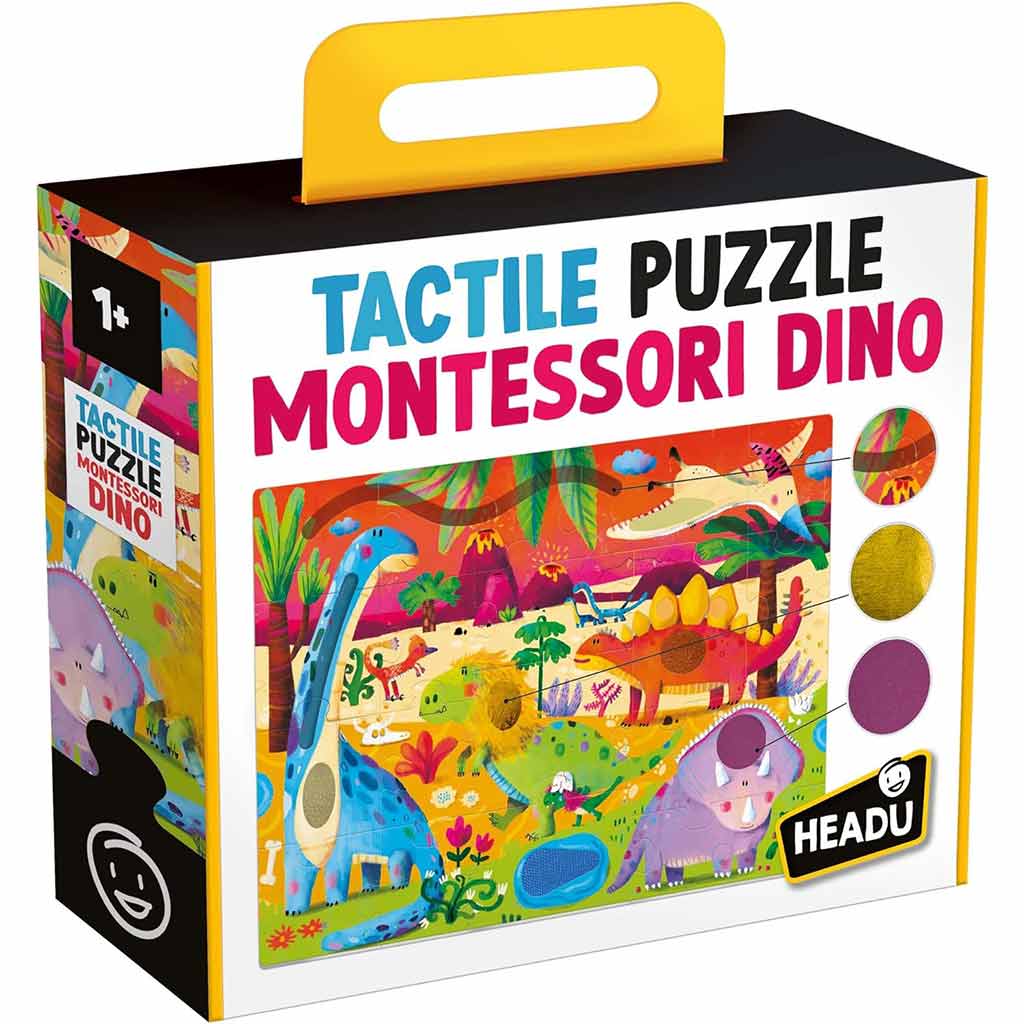 Tactile Puzzle Montessori Dino