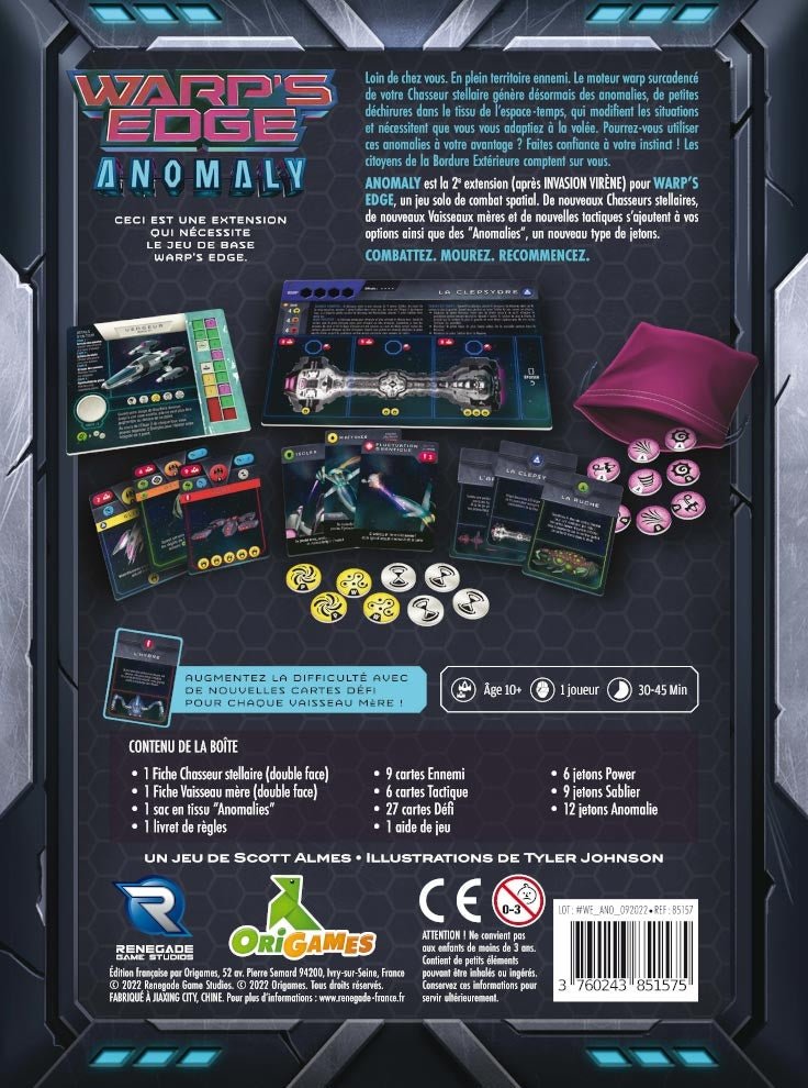 Warp's Edge - Ext. Anomaly_Jeu-de-société