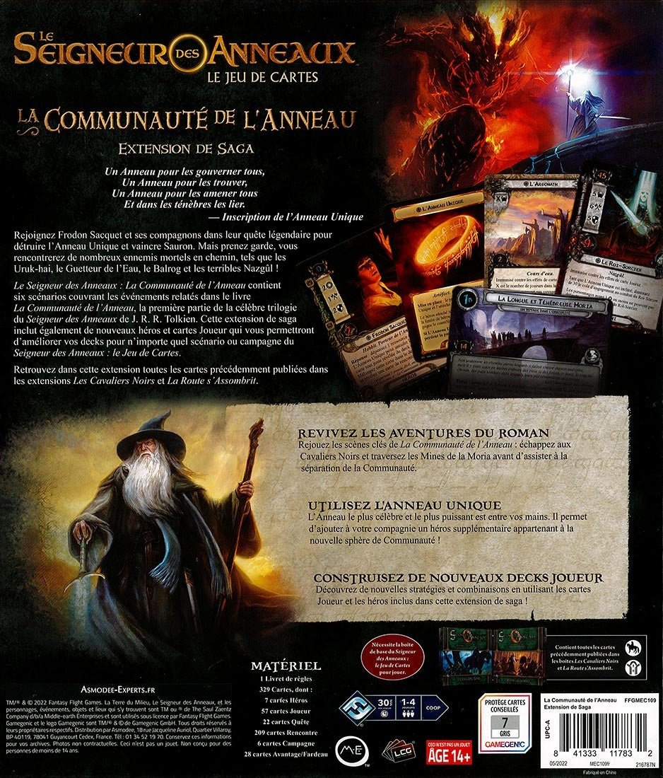 Le Seigneur des Anneaux JDC: Ext. La Communauté de l'Anneau_Jeu-de-société