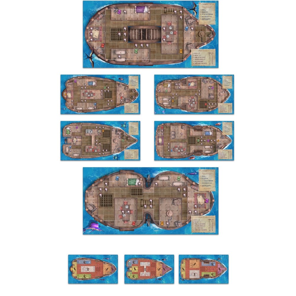 L'Île des Chats - Pack de bateaux_Jeu-de-société