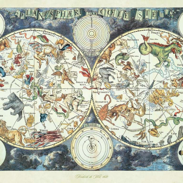 Puzzle - 1500p : Mappemonde Des Animaux Fantastique_Jeu-de-société