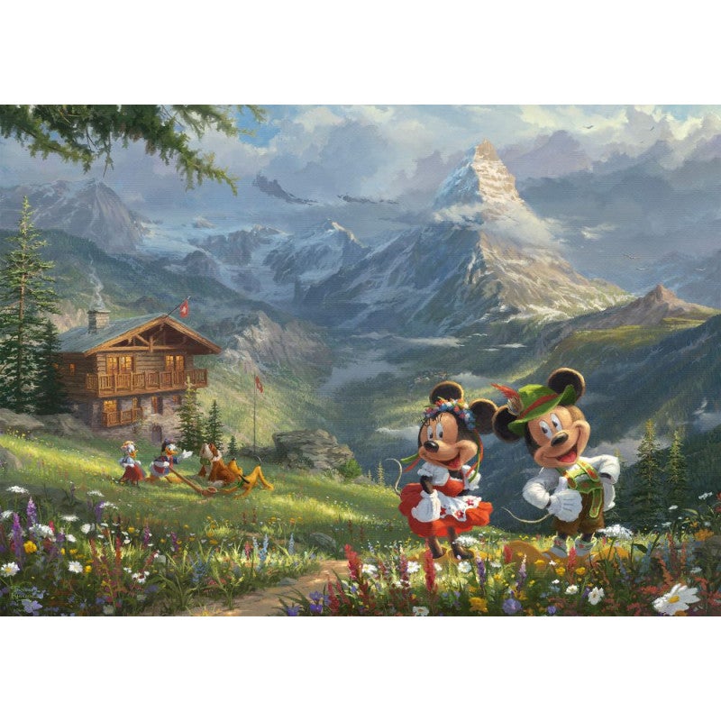 Puzzle Disney - Mickey Et Minnie Dans Les Alpes_Jeu-de-société