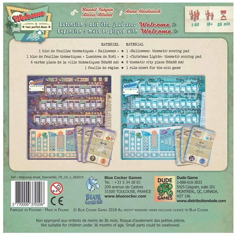 Welcome - extension Halloween & Noel_Jeu-de-société