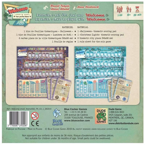 Welcome - extension Halloween & Noel_Jeu-de-société